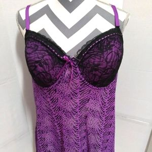PER LEI baby DOLL intimate slip sz3X purple
